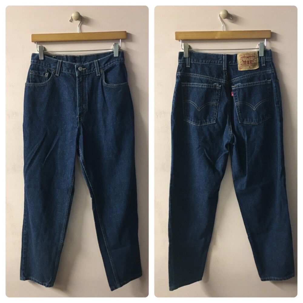 Vintage Levi’s 550 Dark Wash Relaxed Fit Tapered Leg Jeans Size 10 EUC